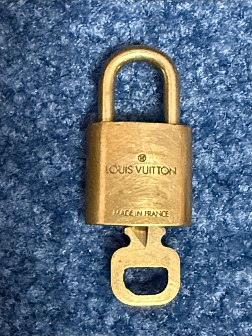 Louis Vuitton Gold Padlock Charm with Key - Picture 2 of 6